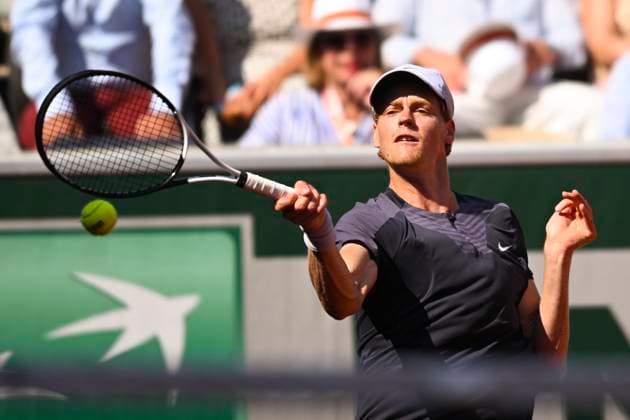 Jannik Sinner (ITA) TENNIS : Roland Garros 2023 - Paris - 01 06 2023 JBAutissier Panoramic 