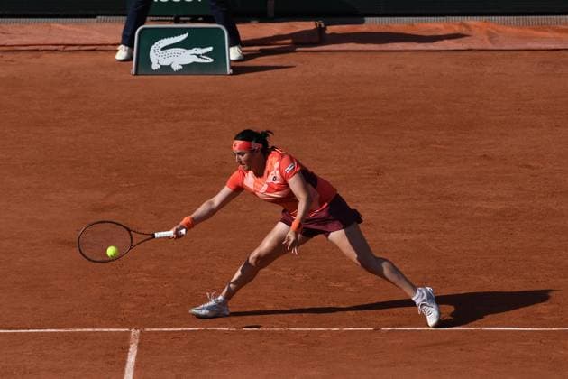 Tennis : Roland Garros 2023 - France - Ons Jabeur - Tunisie Tennis : Roland Garros 2023 - France - 01 06 23 ChrysleneCaillaud Panoramic 
