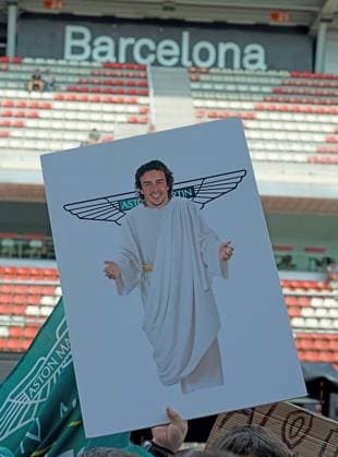 01 06 2023, Circuit de Catalunya, Barcelona, Formula 1 AWS Grand Prix of Spain 2023 , pictured An image of Fernando Alonso ESP , Aston Martin Aramco Cognizant Formula One Team pictured as Jesus Barcelona Circuit de Catalunya Catalunya Spain  eu-images-506