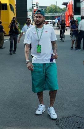 Formula 1 AWS Grand Prix of Spain 2023 01 06 2023, Circuit de Catalunya, Barcelona, Formula 1 AWS Grand Prix of Spain 2023 , in the picture The Brazilian soccer star Neymar jr in the paddock. nordphotoxGmbHx xBratic nph00250