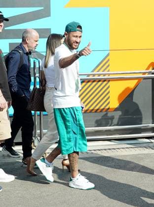Formula 1 AWS Grand Prix of Spain 2023 01 06 2023, Circuit de Catalunya, Barcelona, Formula 1 AWS Grand Prix of Spain 2023 , in the picture The Brazilian soccer star Neymar jr in the paddock. nordphotoxGmbHx xBratic nph00250