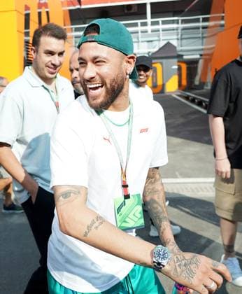 Formula 1 AWS Grand Prix of Spain 2023 01 06 2023, Circuit de Catalunya, Barcelona, Formula 1 AWS Grand Prix of Spain 2023 , in the picture The Brazilian soccer star Neymar jr in the paddock. nordphotoxGmbHx xBratic nph00250