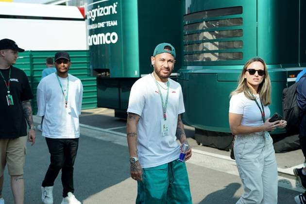 Formula 1 AWS Grand Prix of Spain 2023 01 06 2023, Circuit de Catalunya, Barcelona, Formula 1 AWS Grand Prix of Spain 2023 , in the picture The Brazilian soccer star Neymar jr in the paddock. nordphotoxGmbHx xBratic nph00250