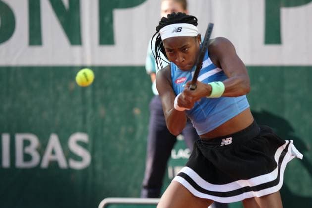 June 1, 2023, Paris, Paris, France: COCO GAUFF of USA return the ball to REBEKA MASAROVA of Spain during the Day .5 of the WomenÃ¢â‚¬â ¢s French Open 2023, Grand Slam tennis womens tournament at the Roland Garros Stadium - Paris France Paris France - ZUMAp119 20230601_zaf_p119_081 Copyright: xPierrexSteveninx