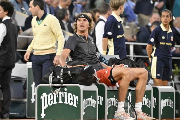 Tennis : Roland Garros 2023 - France - Alexander Zverev - Allemagne Tennis : Roland Garros 2023 - France - 01 06 23 ChrysleneCaillaud Panoramic 