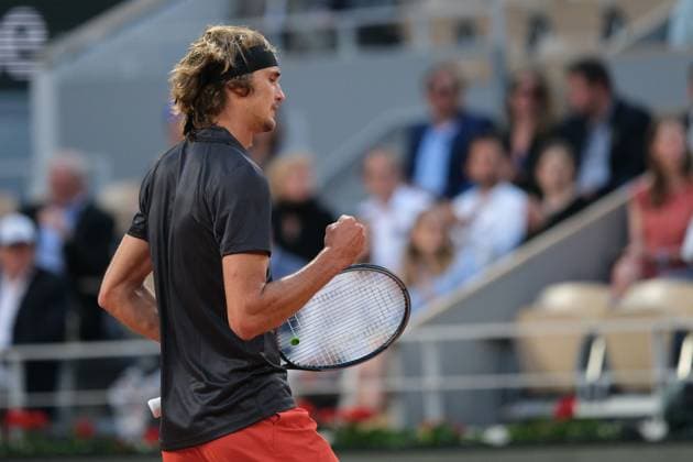 June 1, 2023, Paris, Paris, France: ALEXANDER ZVEREV of Germany return the ball to ALEX MOLCAN of Slovakia during the Day 5 of the French Open 2023, Grand Slam tennis tournament at the Roland-Garros Stadium - Paris France Paris France - ZUMAp119 20230601_zaf_p119_107 Copyright: xPierrexSteveninx