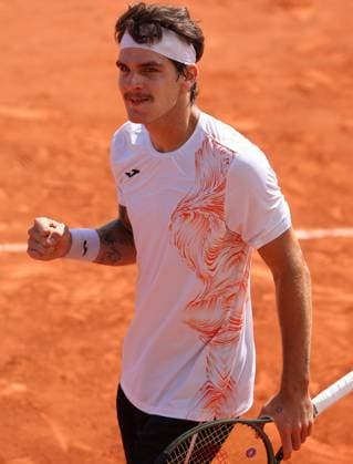 Mandatory Credit: Photo by Ella Ling Shutterstock (13940064bm) Thiago Seyboth Wild of Brazil celebrates French Open Tennis, Day 5, Roland Garros, Paris, France - 01 June 2023 French Open Tennis, Day 5, Roland Garros, Paris, France - 01 June 2023  Copyright: xEllaxLing Shutterstockx 13940064bm