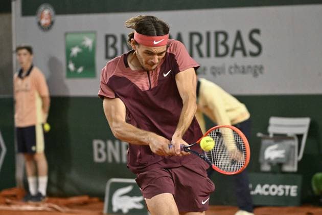 Tennis : Roland Garros 2023 - France - Taylor Fritz - Usa Tennis : Roland Garros 2023 - France - 01 06 23 ChrysleneCaillaud Panoramic 