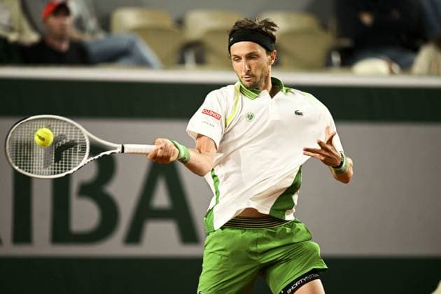 Arthur Rinderknech (Fra) TENNIS : Roland Garros 2023 - Paris - 01 06 2023 JBAutissier Panoramic 