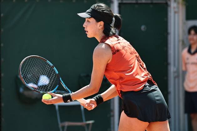 Wang Xinyu, CHN, during second round of 2023 French Open at Roland Garros, Paris, 01 06 2023