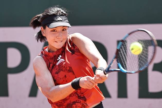 Wang Xinyu, CHN, during second round of 2023 French Open at Roland Garros, Paris, 01 06 2023