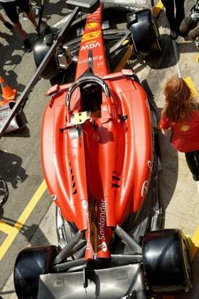 Formula 1 AWS Grand Prix of Spain 2023 02 06 2023, Circuit de Catalunya, Barcelona, Formula 1 AWS Grand Prix of Spain 2023 , in the picture New aerodynamics update on the car of Carlos Sainz Jr ESP , Scuderia Ferrari nordphotoxGmbHx xBratic nph00250