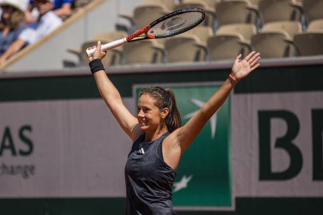 TENNIS - WTA, Tennis Damen French Open 2023 PARIS,FRANCE,02.JUN.23 - TENNIS - WTA Tour, French Open, Roland Garros, Grand Slam. Image shows Daria Kasatkina (RUS).  GEPAxpictures xFrancoisxAsal