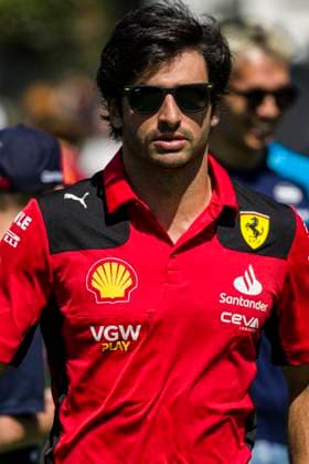 2nd June 2023: Circuit de Barcelona-Catalunya, Barcelona, Spain: Formula 1 Spanish Grand Prix 2023: Free Practice Day: Carlos Sainz of the Scuderia Ferrari arrives at the circuit  ActionPlus12516135 PabloxGuillen