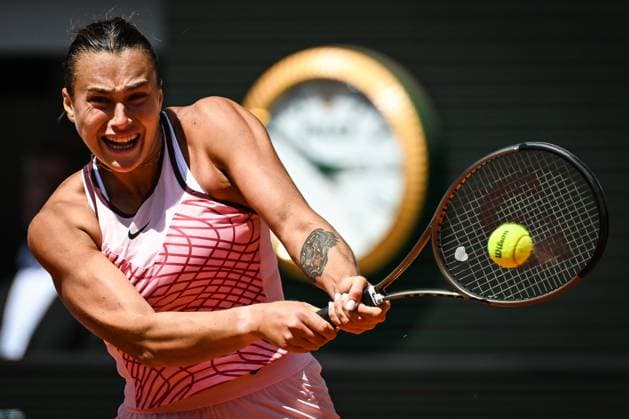 Sport Themen der Woche KW22 Sport Bilder des Tages June 2, 2023, Paris, France, France: Aryna SABALENKA of Belarus during the sixth day of Roland-Garros 2023, French Open 2023, Grand Slam tennis tournament at the Roland-Garros Stadium on June 02, 2023 in Paris, France. Paris France - ZUMAm308 20230602_zsp_m308_001 Copyright: xMatthieuxMirvillex