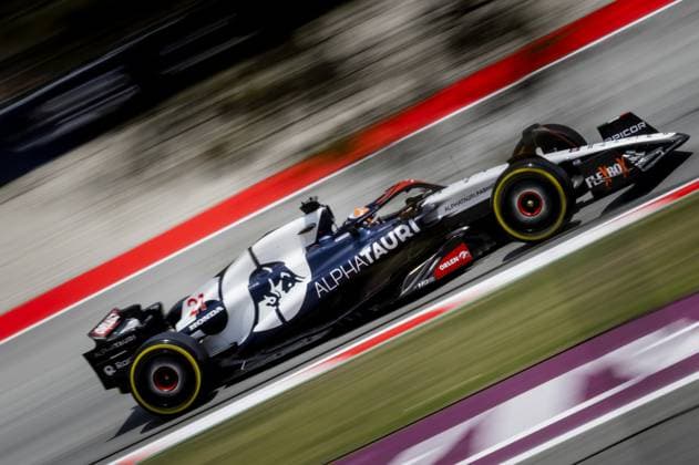 BARCELONA - Nyck de Vries (AlphaTauri) during the 1st free practice for the Grand Prix of Spain. ANP SEM VAN DER WAL F1 Grand Prix of Spain - Practice 2023 xVIxANPxSportx xxANPxIVx 470739226 originalFilename: 470739226.jpg
