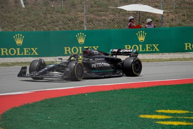 02 06 2023, Circuit de Catalunya, Barcelona, Formula 1 AWS Grand Prix of Spain 2023 , in picture Lewis Hamilton GBR , Mercedes AMG Petronas Formula One Team Barcelona Circuit de Catalunya Catalunya Spain  eu-images-506