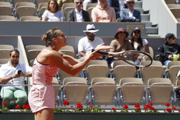 Aryna Sabalenka TENNIS : Roland-Garros 2023 - Paris - 02 06 2023 MichaelBaucher Panoramic 