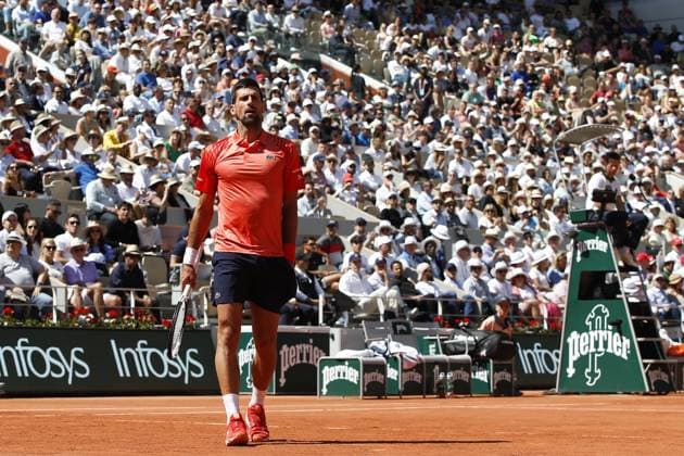 Novak Djokovic TENNIS : Roland-Garros 2023 - Paris - 02 06 2023 MichaelBaucher Panoramic 