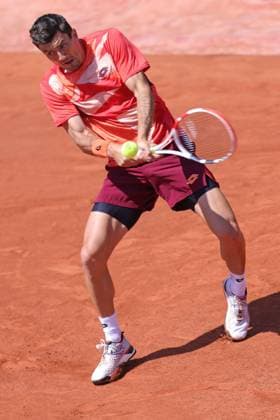 Sebastian Ofner, AUT, during third round of 2023 French Open at Roland Garros, Paris, 02 06 2023