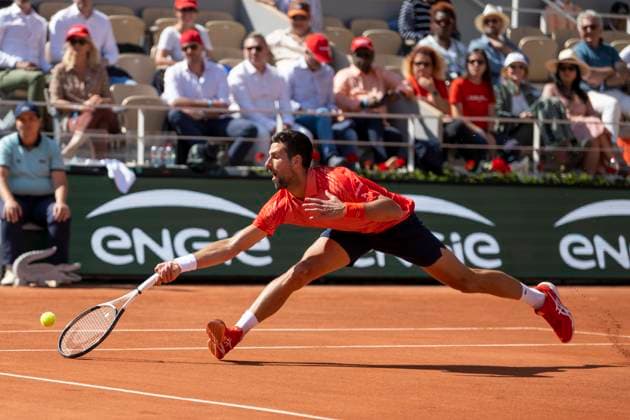 Roland Garros 2023 PARIS, IF - 02.06.2023: ROLAND GARROS 2023 - Novak Djokovic during his game against Alejandro Davidovich Fokina at the Roland Garros 2023 tournament held in Paris, France. (Photo: Richard Callis Fotoarena) x2383584x  RichardxCallis