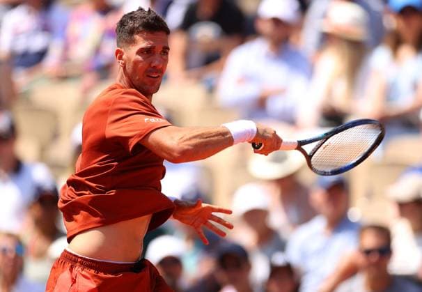 Mandatory Credit: Photo by Ella Ling Shutterstock (13940068h) Thanasi Kokkinakis of Australia in action French Open Tennis, Day 6, Roland Garros, Paris, France - 02 June 2023 French Open Tennis, Day 6, Roland Garros, Paris, France - 02 June 2023  Copyright: xEllaxLing Shutterstockx 13940068h