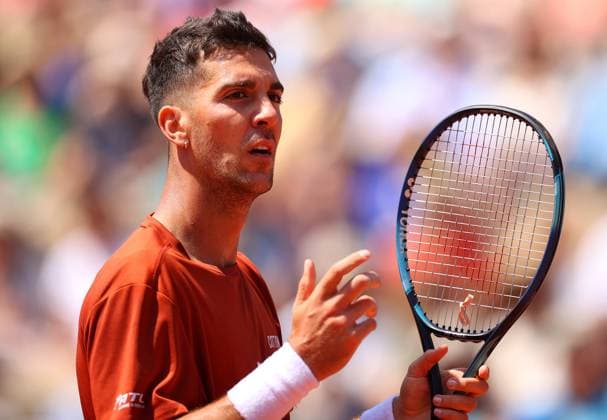 Mandatory Credit: Photo by Ella Ling Shutterstock (13940068j) Thanasi Kokkinakis of Australia frustrated French Open Tennis, Day 6, Roland Garros, Paris, France - 02 June 2023 French Open Tennis, Day 6, Roland Garros, Paris, France - 02 June 2023  Copyright: xEllaxLing Shutterstockx 13940068j