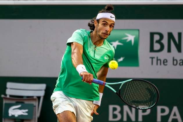 Roland Garros 2023 PARIS, IF - 02.06.2023: ROLAND GARROS 2023 - Lorenzo Musetti during his game against Cameron Norrie at the Roland Garros 2023 tournament held in Paris, France. (Photo: Richard Callis Fotoarena) x2383612x  RichardxCallis