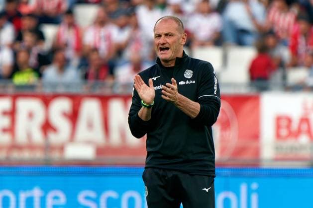coach Pierpaolo Bisoli (FC Sudtirol) during Play Off - Semifinals - SSC Bari vs FC Sudtirol, Italian soccer Serie B match in Bari, Italy, June 02 2023  Copyright: xEmmanuelexMastrodonato LiveMediax xLivexMediax 0 IPA_IPA38391283