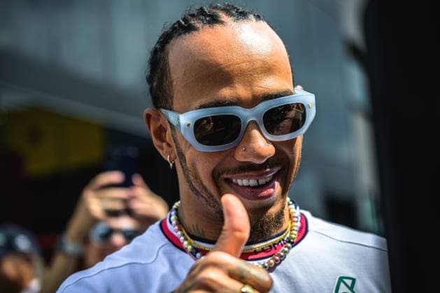 June 3, 2023, Barcelona, Catalonia, Spain: LEWIS HAMILTON (GBR) from team Mercedes is seen in the paddock during the practice day of the Spanish GP at Circuit de Catalunya Barcelona Spain - ZUMAo105 20230603_zap_o105_006 Copyright: xMatthiasxOesterlex