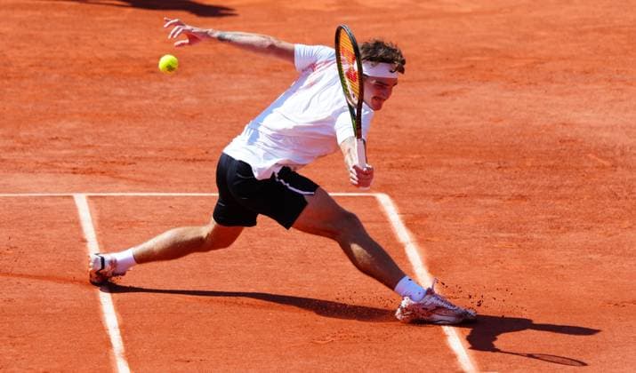Mandatory Credit: Photo by Javier Garcia Shutterstock (13944030ab) Thiago Seyboth Wild in third round action French Open Tennis, Day 7, Roland Garros, Paris, France - 03 June 2023 French Open Tennis, Day 7, Roland Garros, Paris, France - 03 June 2023  Copyright: xJavierxGarcia Shutterstockx 13944030ab