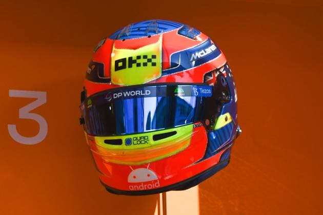 Formula 1 GP Barcelona Saturday 03 06 2023 Oscar Piastri AUS McLaren F1 Helmet Formula 1 GP Barcelona Saturday 03 06 2023 Copyright: xBEAUTIFULxSPORTS Erlhofx
