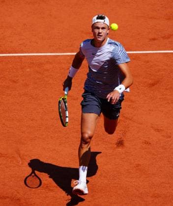 Mandatory Credit: Photo by Javier Garcia Shutterstock (13944030as) Holger Rune in third round action French Open Tennis, Day 7, Roland Garros, Paris, France - 03 June 2023 French Open Tennis, Day 7, Roland Garros, Paris, France - 03 June 2023  Copyright: xJavierxGarcia Shutterstockx 13944030as
