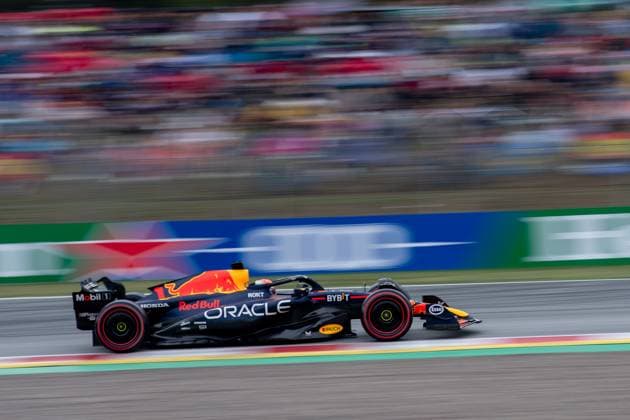 Max Verstappen NED, Oracle Red Bull Racing, 01 in RB19, ESP, Formula 1 World Championship, Spanish Grand Prix, Circuit de Barcelona Catalunya, 3 free practice and qualifying, 03 06 2023 ESP, Formula 1 World Championship, Spanish Grand Prix, Circuit de Barcelona Catalunya, 3 free practice and qualifying, 03 06 2023 Montmelo Copyright: xEibner Memmlerx EP_MMR