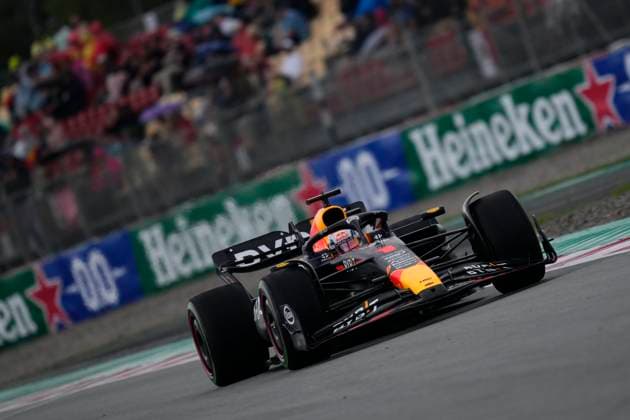 F1 Grand Prix of Spain - Qualifying Max Verstappen of the Netherlands driving the (1) Oracle Red Bull Racing RB19 during qualifying ahead of the F1 Grand Prix of Spain at Circuit de Barcelona-Catalunya on June 3, 2023 in Barcelona, Spain. Barcelona Spain  Copyright: xJosexBretonx originalFilename:breton-f1grandp230603_npByM.jpg