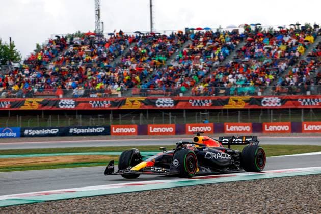 1 Max Verstappen NLD, Oracle Red Bull Racing , F1 Grand Prix of Spain at Circuit de Barcelona Catalunya on June 3, 2023 in Barcelona, Spain Photo by HOCH ZWEI Barcelona Spain