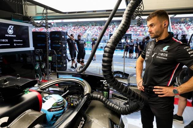 63 George Russell GBR, Mercedes AMG Petronas F1 Team , F1 Grand Prix of Spain at Circuit de Barcelona Catalunya on June 3, 2023 in Barcelona, Spain Photo by HOCH ZWEI Barcelona Spain