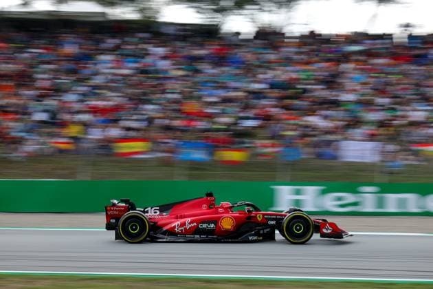 16 Charles Leclerc MCO, Scuderia Ferrari , F1 Grand Prix of Spain at Circuit de Barcelona Catalunya on June 3, 2023 in Barcelona, Spain Photo by HOCH ZWEI Barcelona Spain