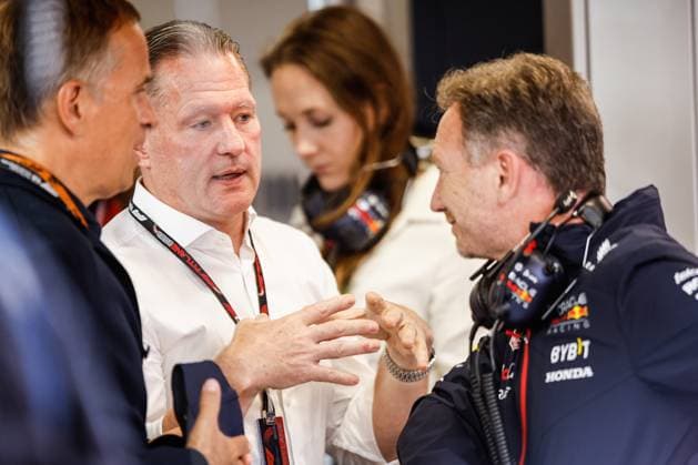 Jos Verstappen NLD , Christian Horner GBR, Oracle Red Bull Racing , F1 Grand Prix of Spain at Circuit de Barcelona Catalunya on June 3, 2023 in Barcelona, Spain Photo by HOCH ZWEI Barcelona Spain