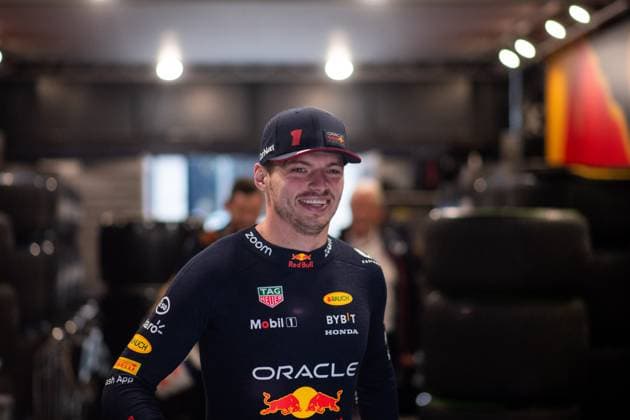 Max Verstappen NED, Oracle Red Bull Racing, 01 laughs on the way to the garage, ESP, Formula 1 World Championship, Spanish Grand Prix, Circuit de Barcelona Catalunya, 3 free practice and qualifying, 03 06 2023 ESP, Formula 1 World Championship, Spanish Grand Prix, Circuit de Barcelona Catalunya, 3 free practice and qualifying, 03 06 2023 Montmelo Copyright: xEibner Memmlerx EP_MMR