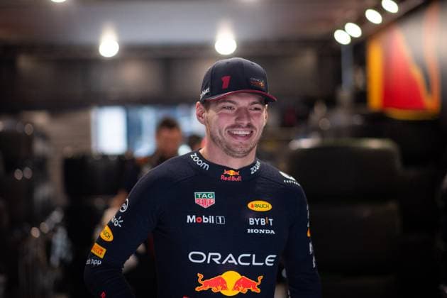 Max Verstappen NED, Oracle Red Bull Racing, 01 laughs on the way to the garage, ESP, Formula 1 World Championship, Spanish Grand Prix, Circuit de Barcelona Catalunya, 3 free practice and qualifying, 03 06 2023 ESP, Formula 1 World Championship, Spanish Grand Prix, Circuit de Barcelona Catalunya, 3 free practice and qualifying, 03 06 2023 Montmelo Copyright: xEibner Memmlerx EP_MMR