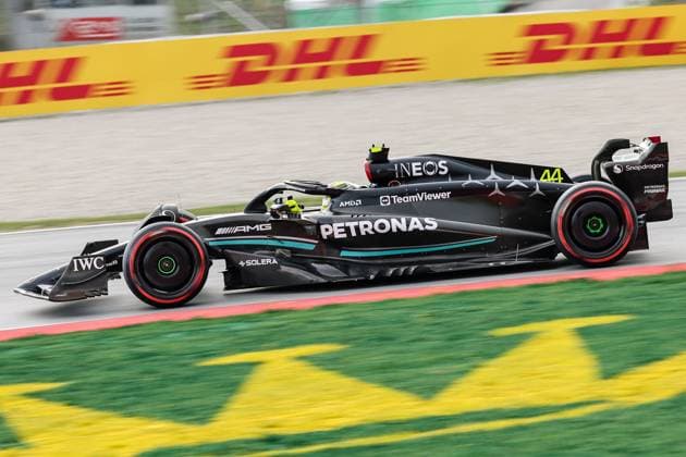 44 Lewis Hamilton (GBR, Mercedes-AMG Petronas F1 Team), F1 Grand Prix of Spain at Circuit de Barcelona-Catalunya on June 3, 2023 in Barcelona, Spain. (Photo by HOCH ZWEI Italy Photo Press) (Verwendung nur in Deutschland - GERMANY ONLY) *** 44 Lewis Hamilton GBR, Mercedes AMG Petronas F1 Team , F1 Grand Prix of Spain at Circuit de Barcelona Catalunya on June 3, 2023 in Barcelona, Spain Photo by HOCH ZWEI Italy Photo Press Use only in Germany GERMANY ONLY 