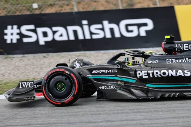 44 Lewis Hamilton (GBR, Mercedes-AMG Petronas F1 Team), F1 Grand Prix of Spain at Circuit de Barcelona-Catalunya on June 3, 2023 in Barcelona, Spain. (Photo by HOCH ZWEI Italy Photo Press) (Verwendung nur in Deutschland - GERMANY ONLY) *** 44 Lewis Hamilton GBR, Mercedes AMG Petronas F1 Team , F1 Grand Prix of Spain at Circuit de Barcelona Catalunya on June 3, 2023 in Barcelona, Spain Photo by HOCH ZWEI Italy Photo Press Use only in Germany GERMANY ONLY 