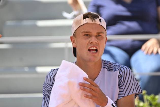 Tennis : Roland Garros 2023 - France - Holger Rune - Danemark Tennis : Roland Garros 2023 - France - 03 06 23 ChrysleneCaillaud Panoramic 