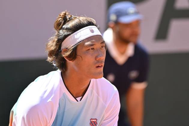 Tennis : Roland Garros 2023 - France - Zhang Zhizhen - Chine Tennis : Roland Garros 2023 - France - 03 06 23 ChrysleneCaillaud Panoramic 