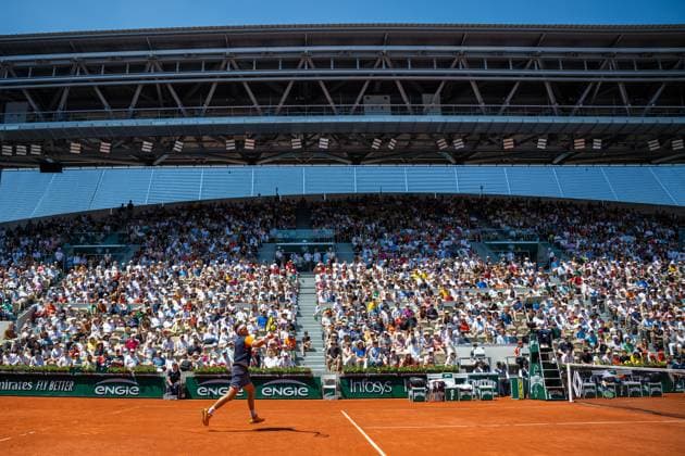 230603 Casper Ruud of Norway competes in men?s third round singles tennis match during Roland Garros on June 3, 2023 in Paris Photo Vegard Grott BILDBYRAN kod VG VG0446 bbeng tennis french open franska öppna atp roland garros grand slam norge  Copyright: VEGARDxGRoTT BB230603VG046