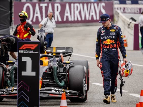 BARCELONA - Max Verstappen (Red Bull Racing) after qualifying for the Spanish Grand Prix. ANP SEM VAN DER WAL F1 Grand Prix of Spain - Qualifying 2023 xVIxANPxSportx xxANPxIVx 470812483 originalFilename: 470812483.jpg