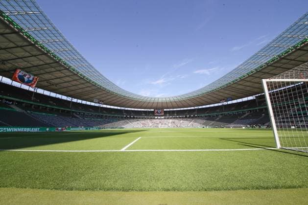 03 06 2023, xtgx, football DFB cup final 2023, Eintracht Frankfurt RB Leipzig emspor, v l symbol photo, symbol picture Olympiastadion Berlin, Panorama DFL DFB REGULATES PROHIBIT ANY USE OF PHOTOGRAPHS as IMAGE SEQUENCES and or QUASI VIDEO Berlin