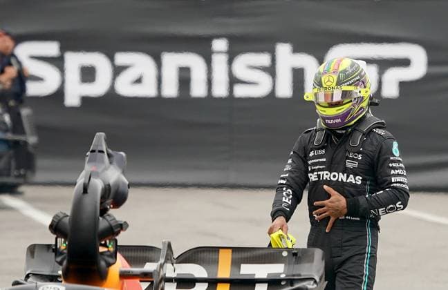 Formula 1 AWS Spanish Grand Prix 2023 03 06 2023, Circuit de Catalunya, Barcelona, Formula 1 AWS Spanish Grand Prix 2023 , in picture Lewis Hamilton GBR , Mercedes AMG Petronas Formula One Team nordphotoxGmbHx xBratic nph00250