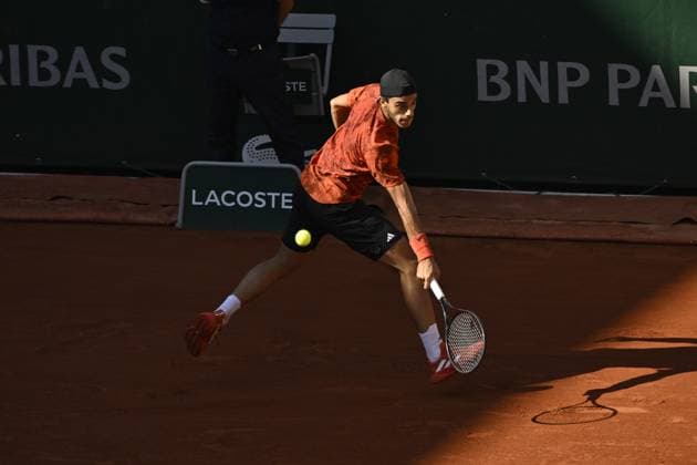 Tennis : Roland Garros 2023 - France - Fernando Cerundolo - Argentine Tennis : Roland Garros 2023 - France - 03 06 23 ChrysleneCaillaud Panoramic 